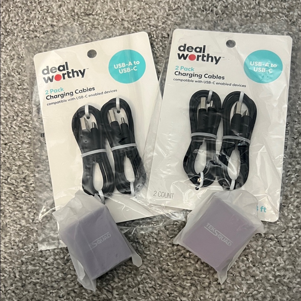 Black Charging Cables - 2 Pack